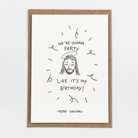 Postkaart Jesus Birthday / Studio Flash